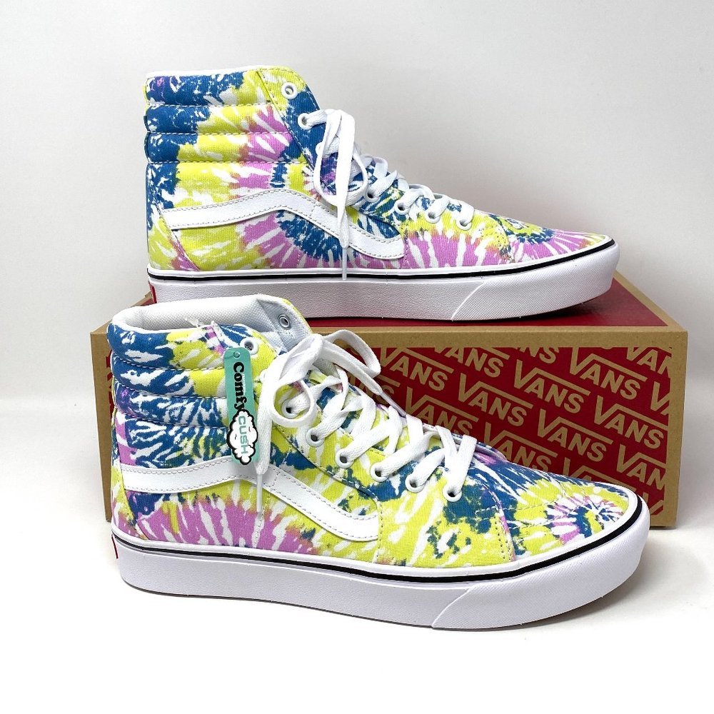 Vans COMFY CUSH Sk8-Hi Tie Orchid Canvas High Top Shoes SB Mens Size VN0A3WMB49L - Picture 3 of 9